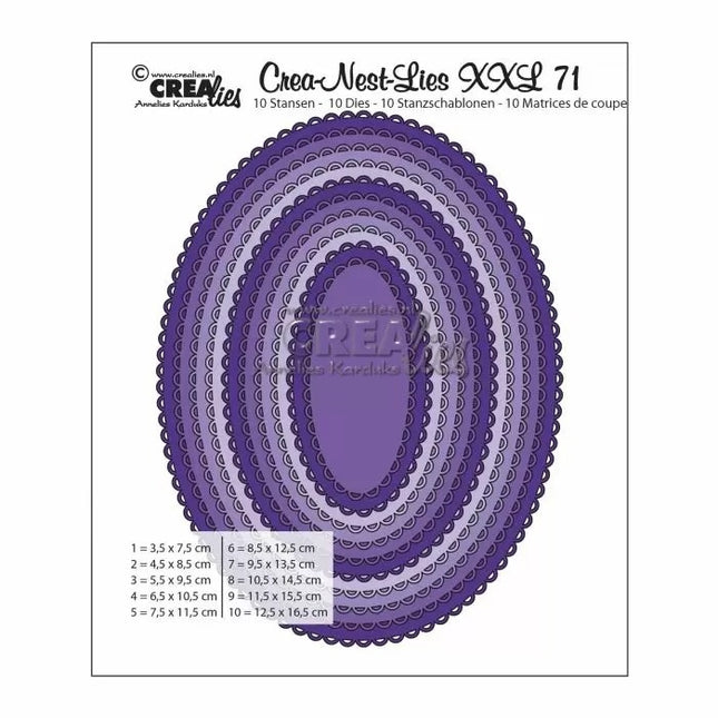 Crea-Nest-Lies XXL Stanzform Nr.71 Oval