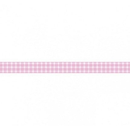 Dekoband cm. 2x10m - Rosa und Weiß kariert