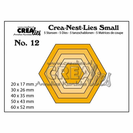 Crea-Nest-Lies Kleine Stanzformen Nr.12 Sechsecke