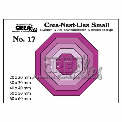 Crea-Nest-Lies Kleine Stanzformen Nr.17 5x Achteck