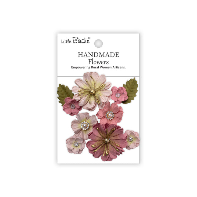 Handgemaakte Bloemen Liora - Pink Passion 10pc