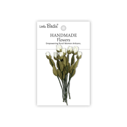 Handgemaakte Bloemen - Cyrus, Ivory Pearl 8pc