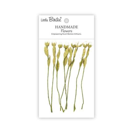 Handgemaakte Bloemen - Lucy, Ivory Pearl 8pc