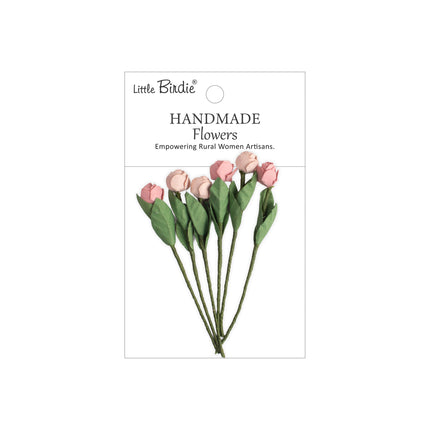 Handgemaakte Bloemen - Freda, Pink Passion 6pc