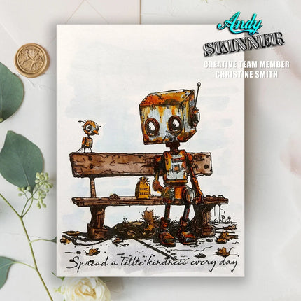 Andy Skinner Vorgefertigter Gummistempel Botology Spread A Little Kindness (CEASR065)