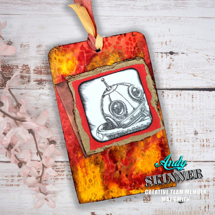 Andy Skinner Vorgefertigter Gummistempel Botology Wash Your Worries Away (CEASR070)
