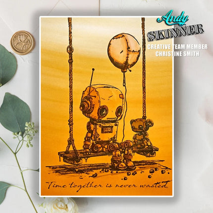 Andy Skinner Vorgefertigter Gummistempel Botology Time Together (CEASR067)