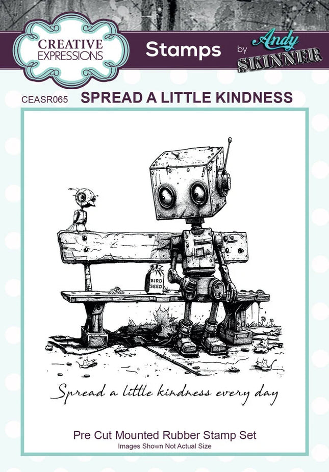 Andy Skinner Vorgefertigter Gummistempel Botology Spread A Little Kindness (CEASR065)
