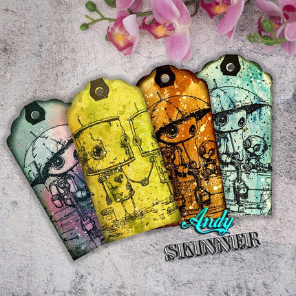 Andy Skinner Vorgefertigter Gummistempel Botology New Friends (CEASR068)