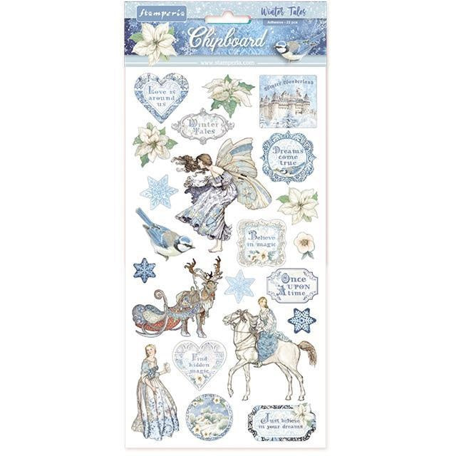 Chipboard cm 15x30 - Wintergeschichten