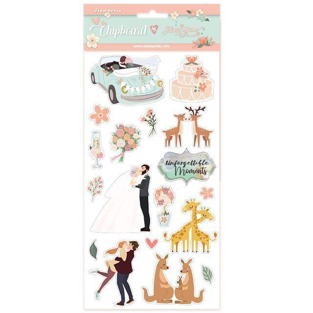 Chipboard cm 15x30 Hochzeitsthemen