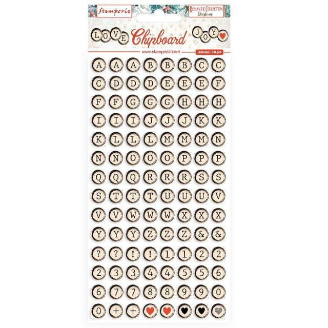 Chipboard 15x30 cm - Romantische Weihnachten