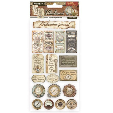 Chipboard 15x30 cm - Lady Vagabond Lifestyle Tickets
