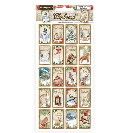 Chipboard cm 15x30 - Romantisches Zuhause für die Feiertage