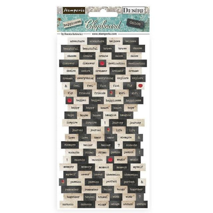 Chipboard 15x30 cm - Desire