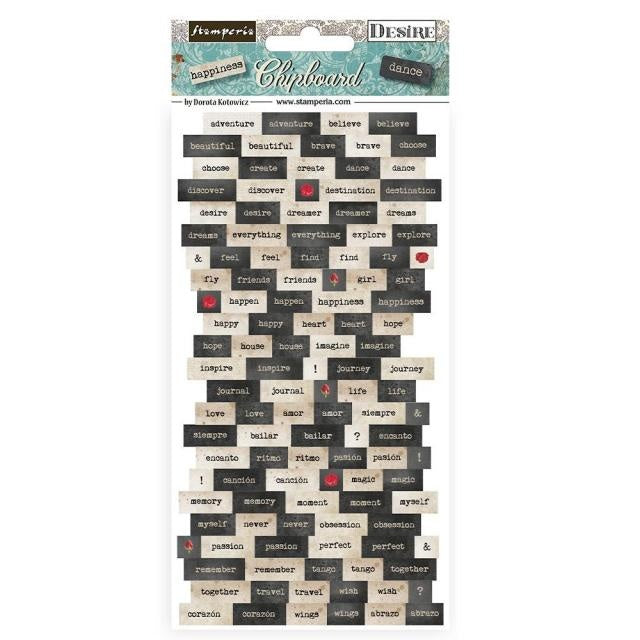 Chipboard 15x30 cm - Desire
