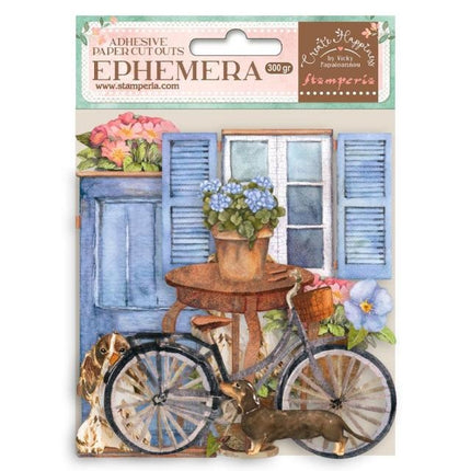 Ephemera - Create Happiness Welcome Home Fahrrad und Blumen