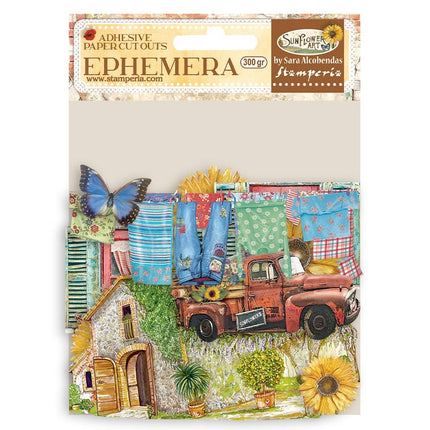 Ephemera - Sunflower Art Elemente und Sonnenblumen  