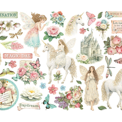 Bedruckte dekorative Ephemera für Kunst und Handwerk - Wonderland