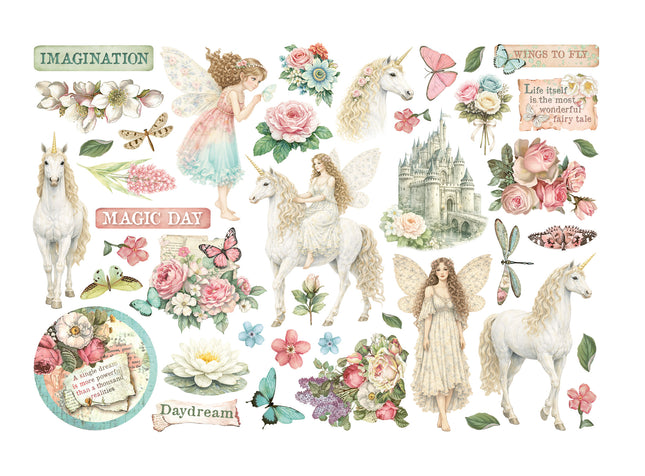 Bedruckte dekorative Ephemera für Kunst und Handwerk - Wonderland
