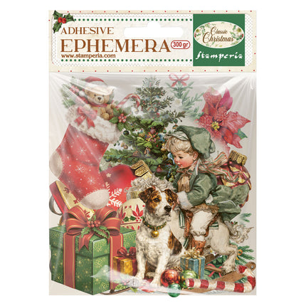 Printed Decorative Ephemera for Art and Craft - Classic Christmas
