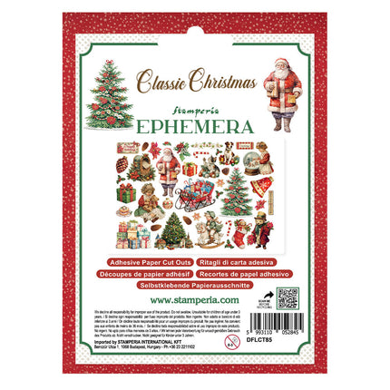 Printed Decorative Ephemera for Art and Craft - Classic Christmas