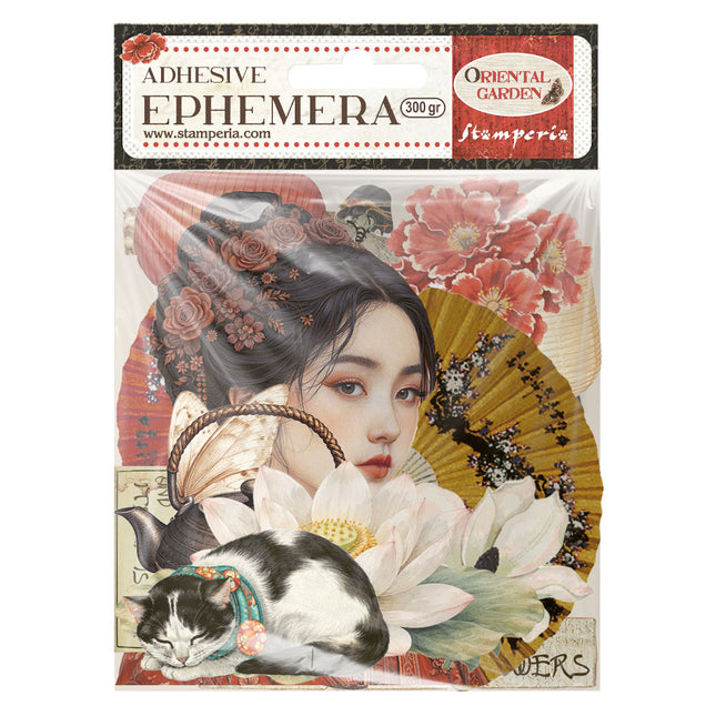Bedruckte dekorative Ephemera für Kunst und Handwerk - Orientalischer Garten