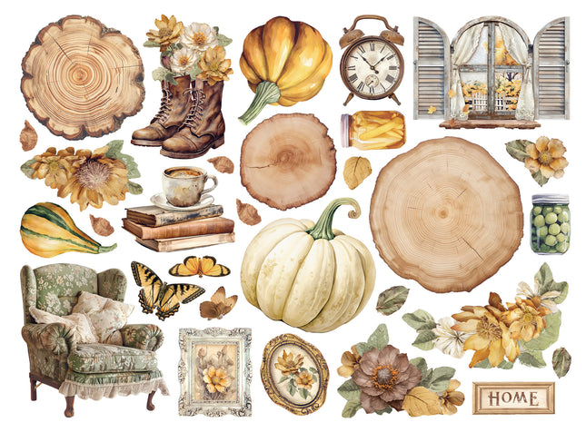 Stanzteile gemischt - Goldene Harmonie