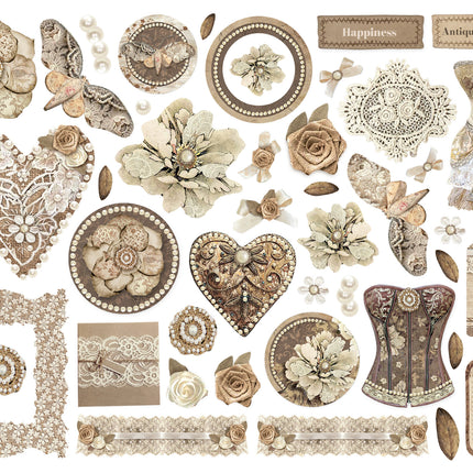 Verschiedene Die Cuts - Old Lace