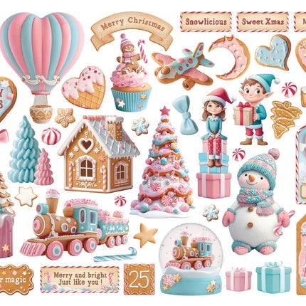 Stanzteile gemischt - Candy Christmas