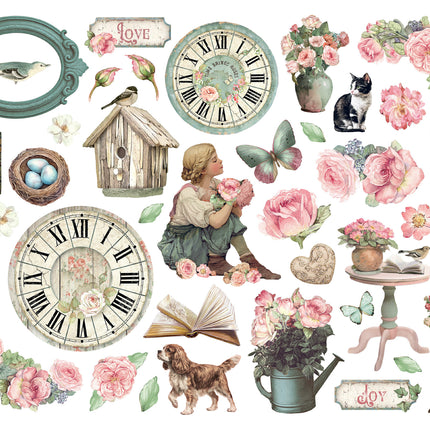 Bedruckte dekorative Stanzteile für Kunst und Handwerk - House of Roses
