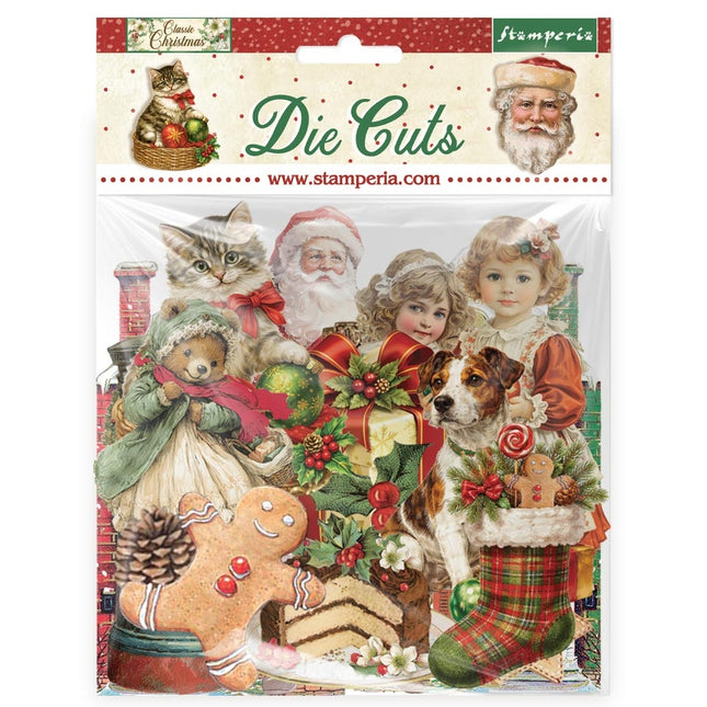 Printed decorative Die cuts for Art and Craft - Classic Christmas