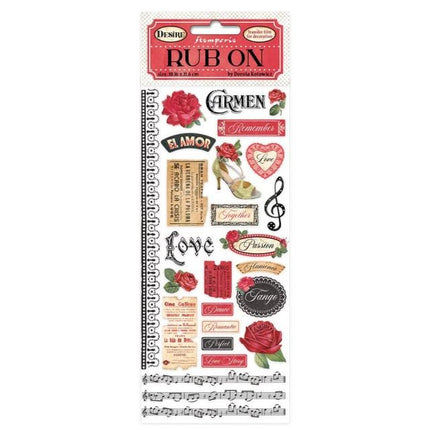 Rub-on cm 10,16x21,6 - Desire