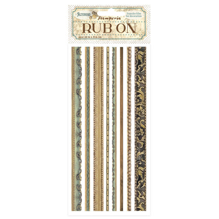 Rub-on 10,16x21,6 cm - Alterego Streifen