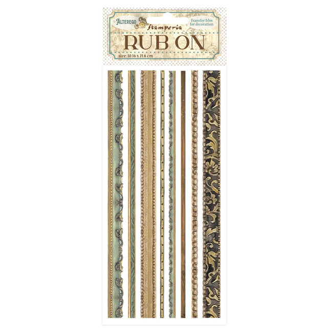 Rub-on 10,16x21,6 cm - Alterego Streifen