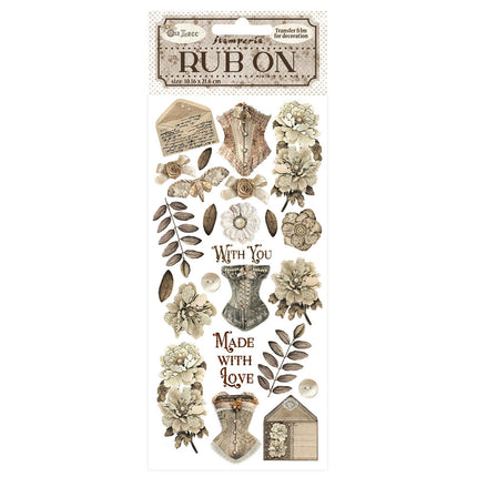 Rub-on 10,16x21,6 cm - Old Lace Korsetts