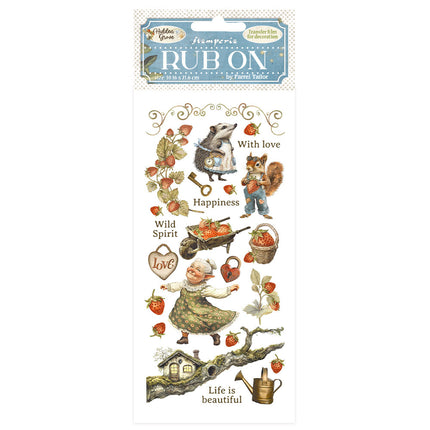 Rub-on 10,16x21,6 cm - Hidden Grove Rillen-Elemente