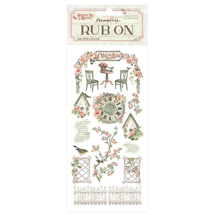 Rub-on 10,16x21,6 cm - House of Roses Elemente