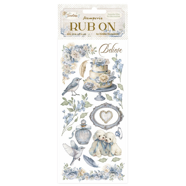 Rub-on 10,16x21,6 cm - Zeitlos Kuchen