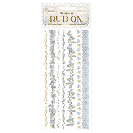 Rub-on 10,16x21,6 cm - Zeitlos Streifen