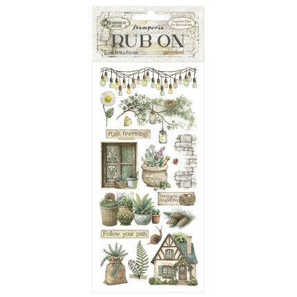 Rub-on cm 10,16x21,6 - Herbarium Silvae Häuschen