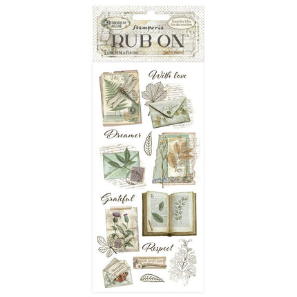 Rub-on cm 10,16x21,6 - Herbarium Silvae Botanische Bücher