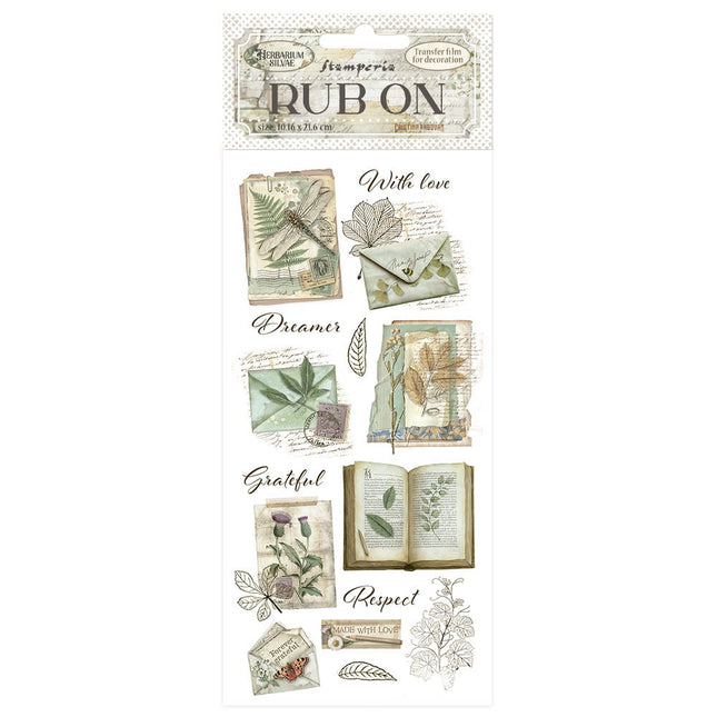 Rub-on cm 10,16x21,6 - Herbarium Silvae Botanische Bücher