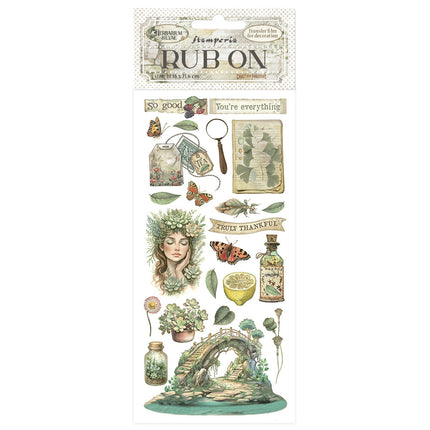 Rub-on cm 10,16x21,6 - Herbarium Silvae Brücke