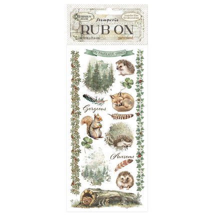 Rub-on cm 10,16x21,6 - Herbarium Silvae Wald
