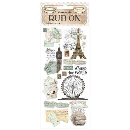 Rub-on 10,16x21,6 cm - Around the world Monumente