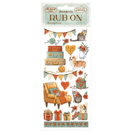 Rub-on cm 10,16x21,6 - All Around Christmas Koffer