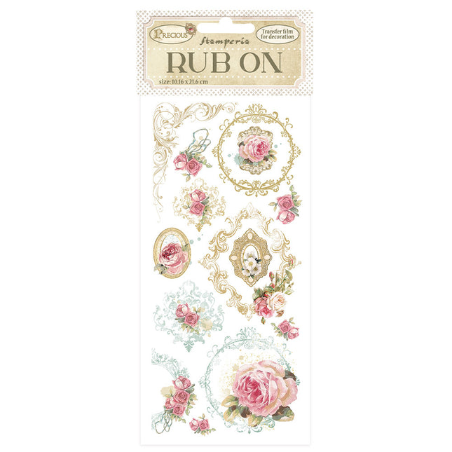 Rub-on cm 10,16x21,6 - Precious Rahmen