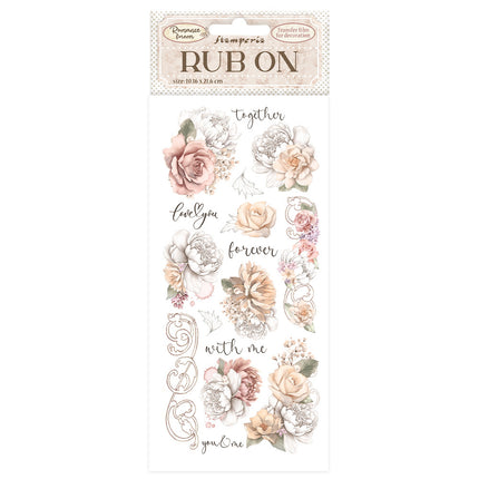 Rub-on cm 10,16x21,6 - Romance Forever Zusammen