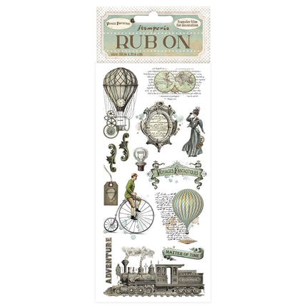 Rub-on cm 10,16x21,6 - Voyages Fantastiques Luftballons